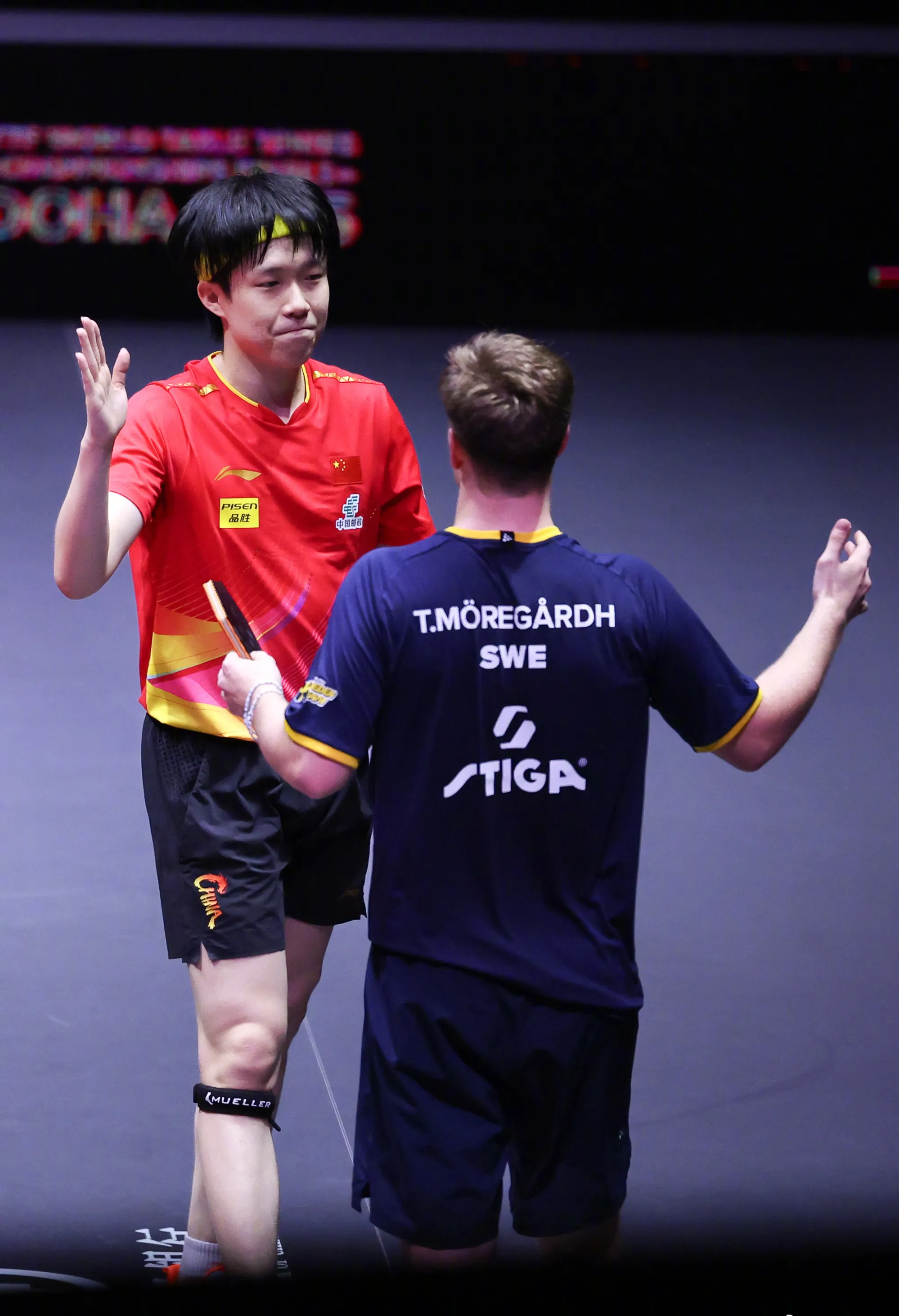 法国队轻取奥地利队，张继科带队取胜